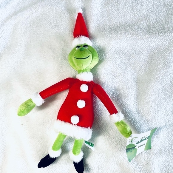 🎄 Dr. Seuss' The Grinch 11" Plush Doll - NWT (13" with Hat) 🎁 - Picture 7 of 8